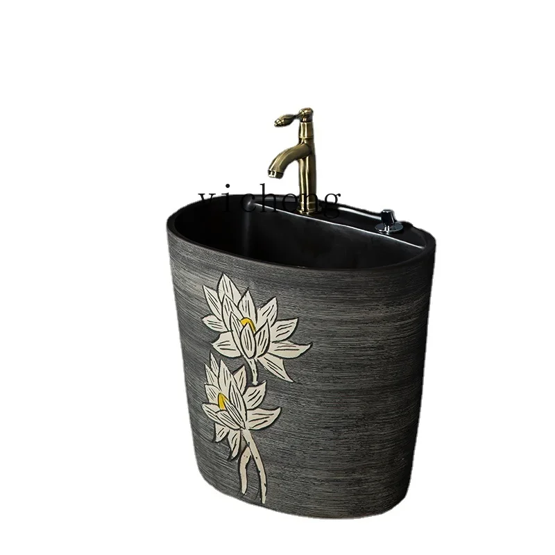 ZZk Retro Ceramic Mop Pool Balcony Mop Sink Sub-Integrated Sink with Faucet
ZZk Retro Ceramic Mop Pool Balcony Mop Sink Sub-Integrated Sink with Faucet