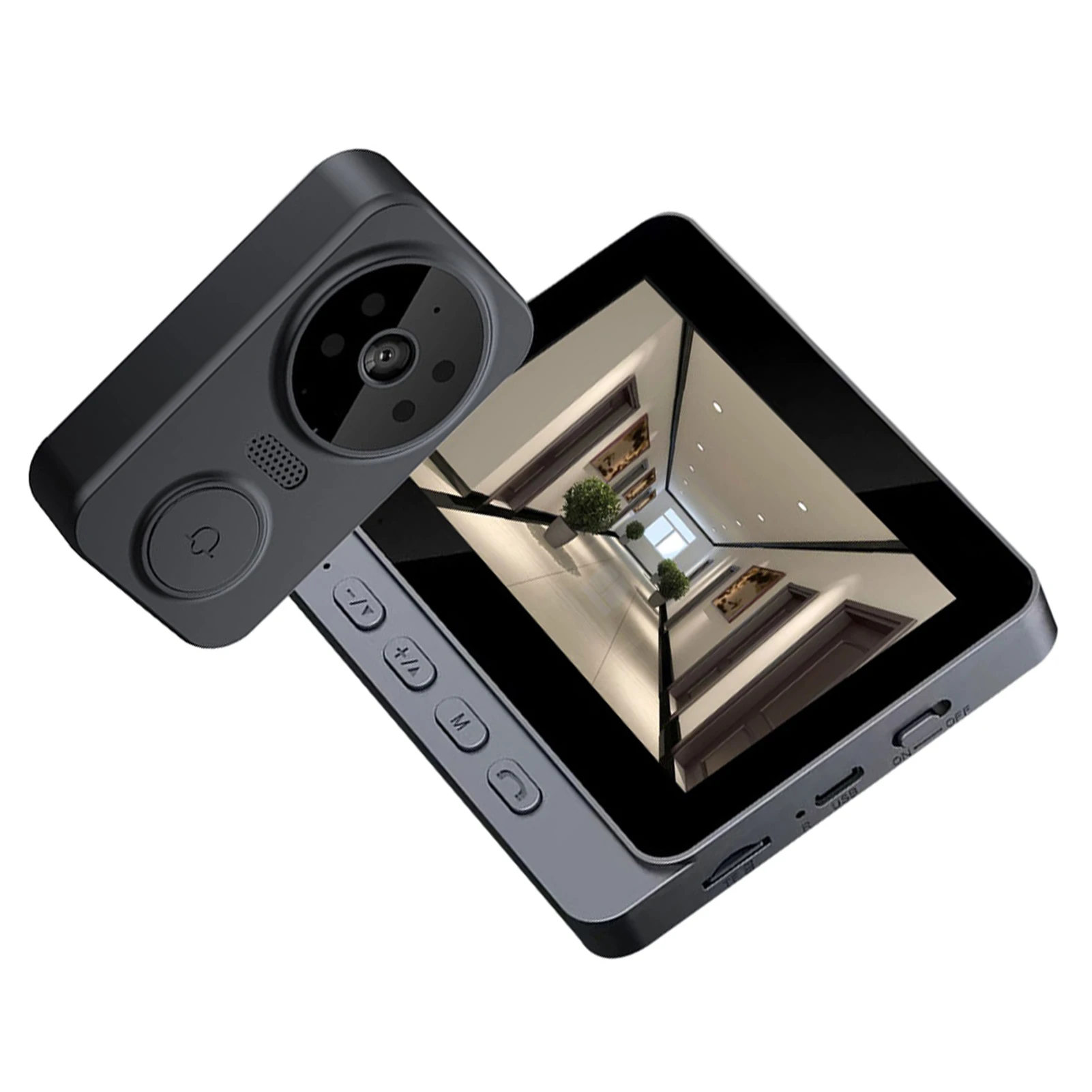 Умный Wi-Fi видеодомофон ABS с беспроводным дверным звонком для дома, 3-дюймовым IPS-экраном и встроенным аккумулятором 800 мАч
Умный Wi-Fi видеодомофон ABS с беспроводным дверным звонком для дома, 3-дюймовым IPS-экраном и встроенным аккумулятором 800 мАч