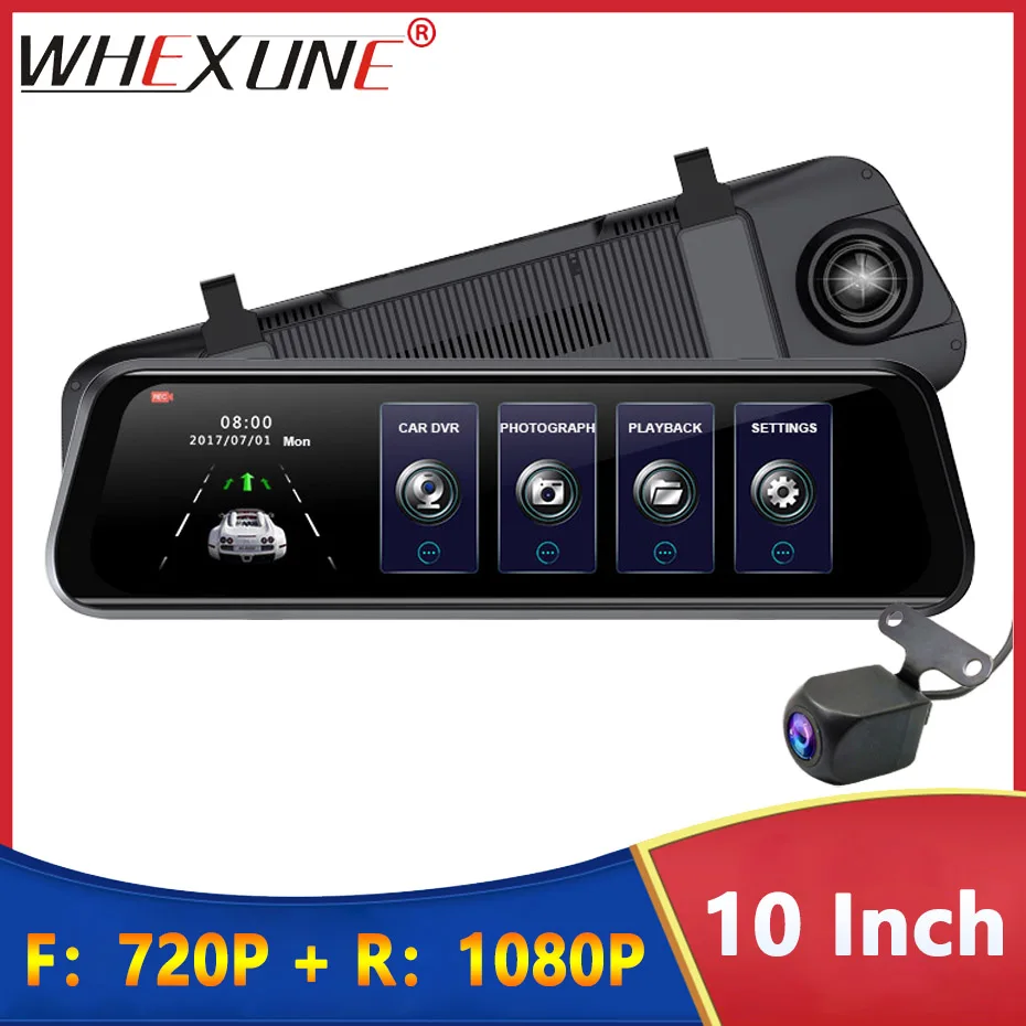 Dual Lens Mirror Camera For Car Touch Screen Video Recorder Rearview Mirror Dash Cam Front and Rear Camera Mirror DVR Black Box
Dual Lens Mirror Camera For Car Touch Screen Video Recorder Rearview Mirror Dash Cam Front and Rear Camera Mirror DVR Black Box