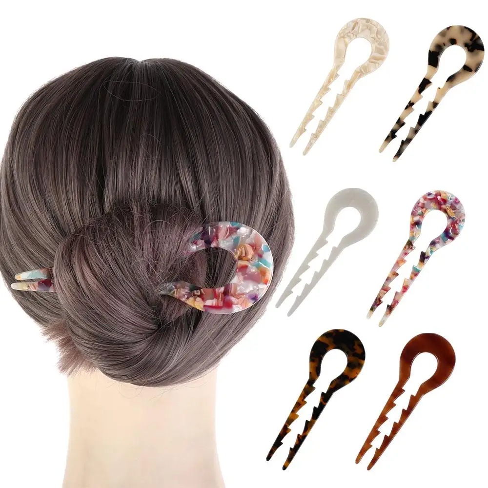 Chinese Retro U-Shaped Hair Stick Elegant Multi Color Acetic Acid Hair Fork for Women Girls Fashion Hair Accessories
Chinese Retro U-Shaped Hair Stick Elegant Multi Color Acetic Acid Hair Fork for Women Girls Fashion Hair Accessories