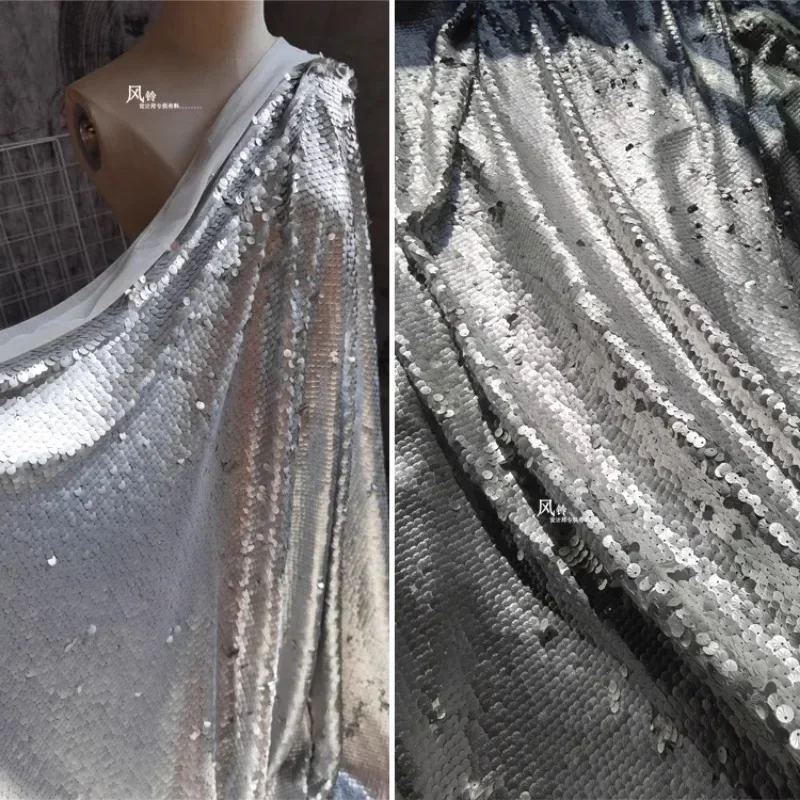 Cold Light Silver Shell Sequins Wedding Background Mesh Gauze DIY Glitter Performance Clothing Fabric Diy Sewing By The Meter
Cold Light Silver Shell Sequins Wedding Background Mesh Gauze DIY Glitter Performance Clothing Fabric Diy Sewing By The Meter