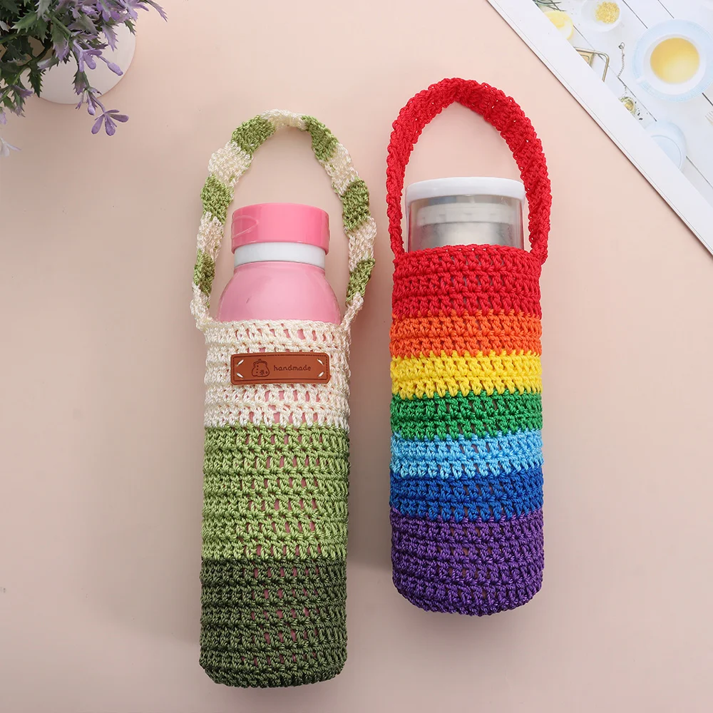 New Handmade Water Bottle Cover Hollow Portable Vacuum Cup Pouch Crochet Insulator Sleeve Fitness
New Handmade Water Bottle Cover Hollow Portable Vacuum Cup Pouch Crochet Insulator Sleeve Fitness