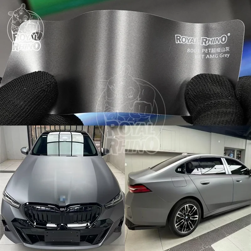 PET Matte Mountain Gray Original Paint Metallic Car Wrap Vinyl Film 1.52*18M
PET Matte Mountain Gray Original Paint Metallic Car Wrap Vinyl Film 1.52*18M
