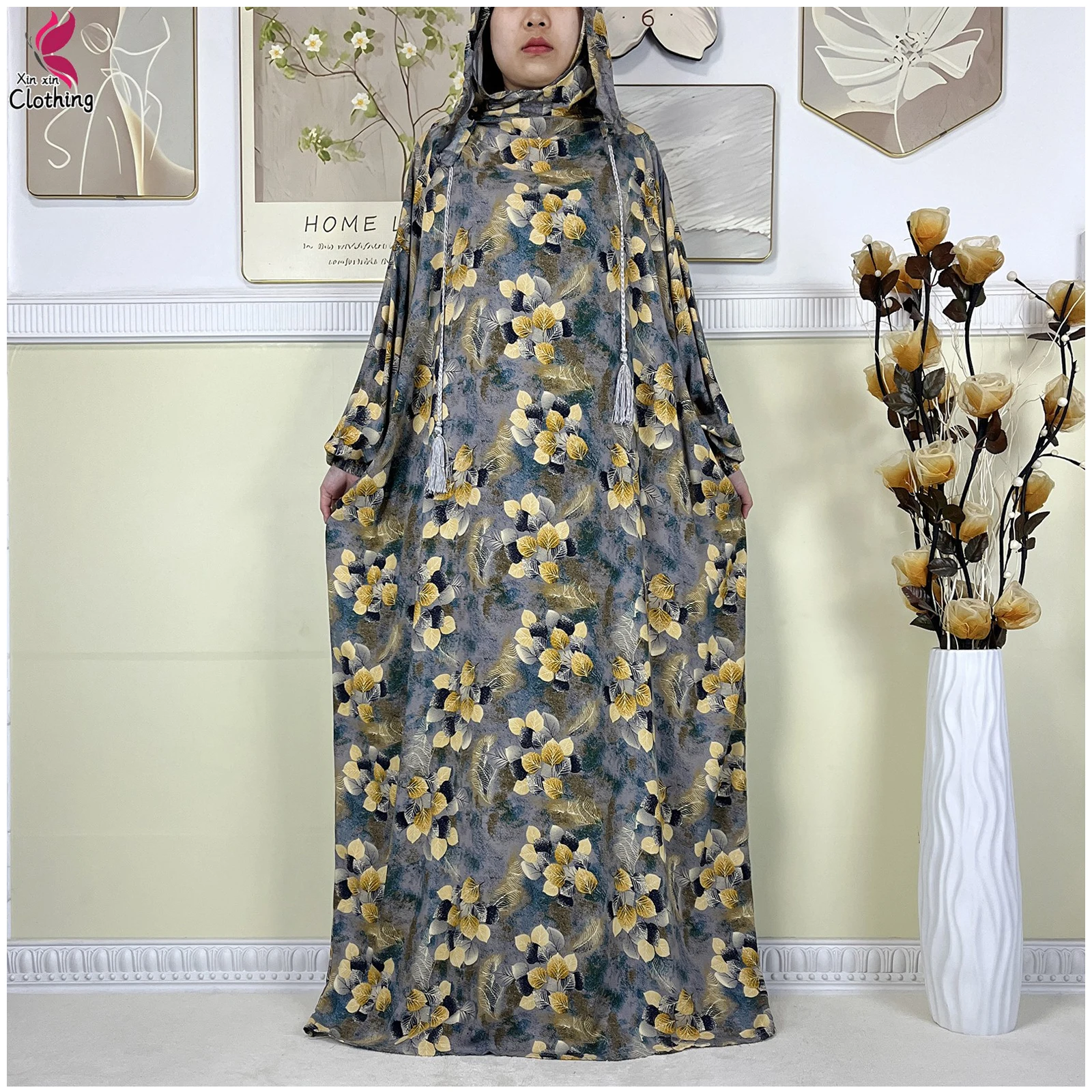 2025New Abaya Muslim Two Hat Women Prayer Garment Clothing Long Sleeves Cotton Dubai Islamic Lady Maxi African Women Loose Dress
2025New Abaya Muslim Two Hat Women Prayer Garment Clothing Long Sleeves Cotton Dubai Islamic Lady Maxi African Women Loose Dress