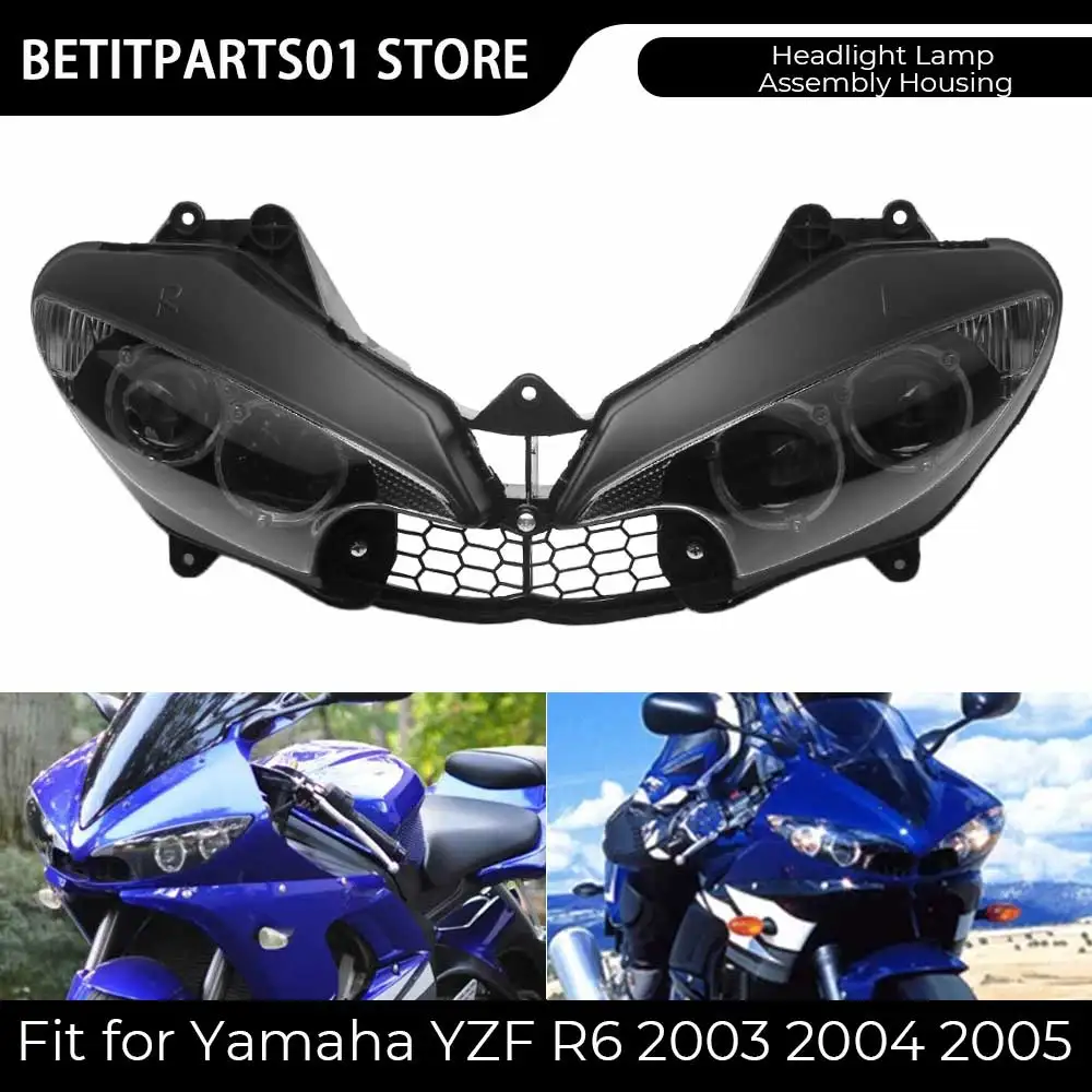 Motorcycle Accessories Headlight Head Lamp Assembly Housing ABS Plastic Fit For Yamaha YZF R6 2003-2005 Yamaha YZF R6S 2006-2009
Motorcycle Accessories Headlight Head Lamp Assembly Housing ABS Plastic Fit For Yamaha YZF R6 2003-2005 Yamaha YZF R6S 2006-2009