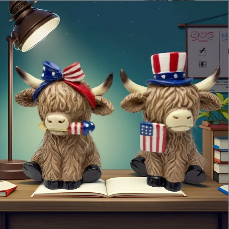 Highland Cattle Figurine Resin Ornament Home Craft Miniatures Desk Decoration DIY Bonsai Landscape Decor Creative Festive Gift
Highland Cattle Figurine Resin Ornament Home Craft Miniatures Desk Decoration DIY Bonsai Landscape Decor Creative Festive Gift
