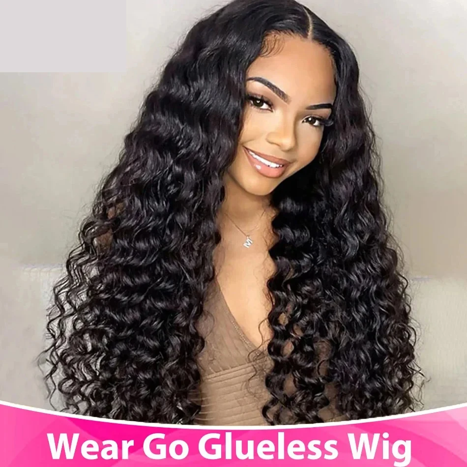 Wear And Go Pre Cut PrePlucked Glueless Wig Remy Hair Deep Wave Lace Front Human Hair Wig HD Transparent Lace Closure Curly Wig
Wear And Go Pre Cut PrePlucked Glueless Wig Remy Hair Deep Wave Lace Front Human Hair Wig HD Transparent Lace Closure Curly Wig