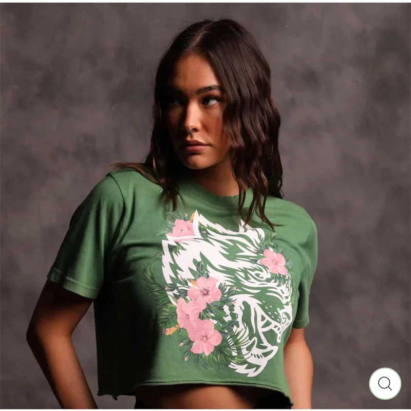 Shirt Wolf Head Top Cherry Blossom Wolf Yoga Short Sleeve Women Summer Pure Cotton Pure Cotton Sports Fitness T-shirt
Shirt Wolf Head Top Cherry Blossom Wolf Yoga Short Sleeve Women Summer Pure Cotton Pure Cotton Sports Fitness T-shirt