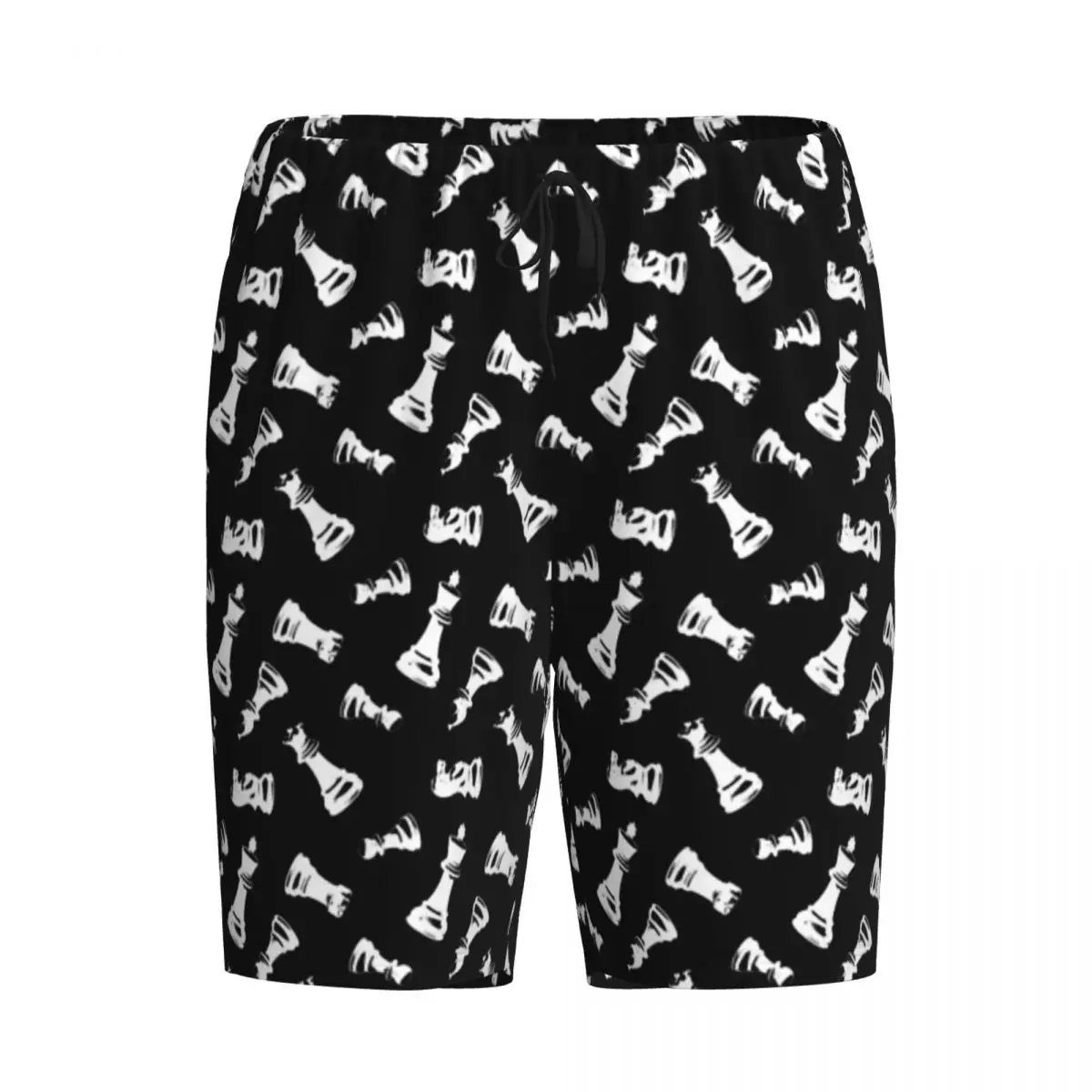 Мужские пижамные шорты/брюки для сна и отдыха с черно-белым шахматным принтом
Мужские пижамные шорты/брюки для сна и отдыха с черно-белым шахматным принтом