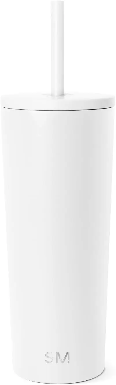 24oz Insulated Tumbler with Straw Lid | Reusable Stainless Steel Iced Coffee Cup | Travel Mug | Winter White
24oz Insulated Tumbler with Straw Lid | Reusable Stainless Steel Iced Coffee Cup | Travel Mug | Winter White