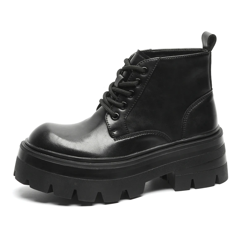 Fashion Outdoor Lace Up Non-Slip Ankle Boot British Style Men High Top Ankle Boot High Quality Casual Leather Thick Bottom Boot
Fashion Outdoor Lace Up Non-Slip Ankle Boot British Style Men High Top Ankle Boot High Quality Casual Leather Thick Bottom Boot