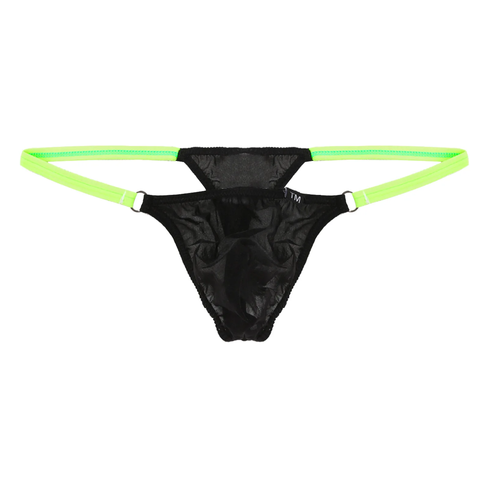 Men Sheer Mesh T-back Thong Contrast Red Strap Metal O Rings Low Rise Shiny Elastic See Through Erotic Sexy G-string Underwear
Men Sheer Mesh T-back Thong Contrast Red Strap Metal O Rings Low Rise Shiny Elastic See Through Erotic Sexy G-string Underwear