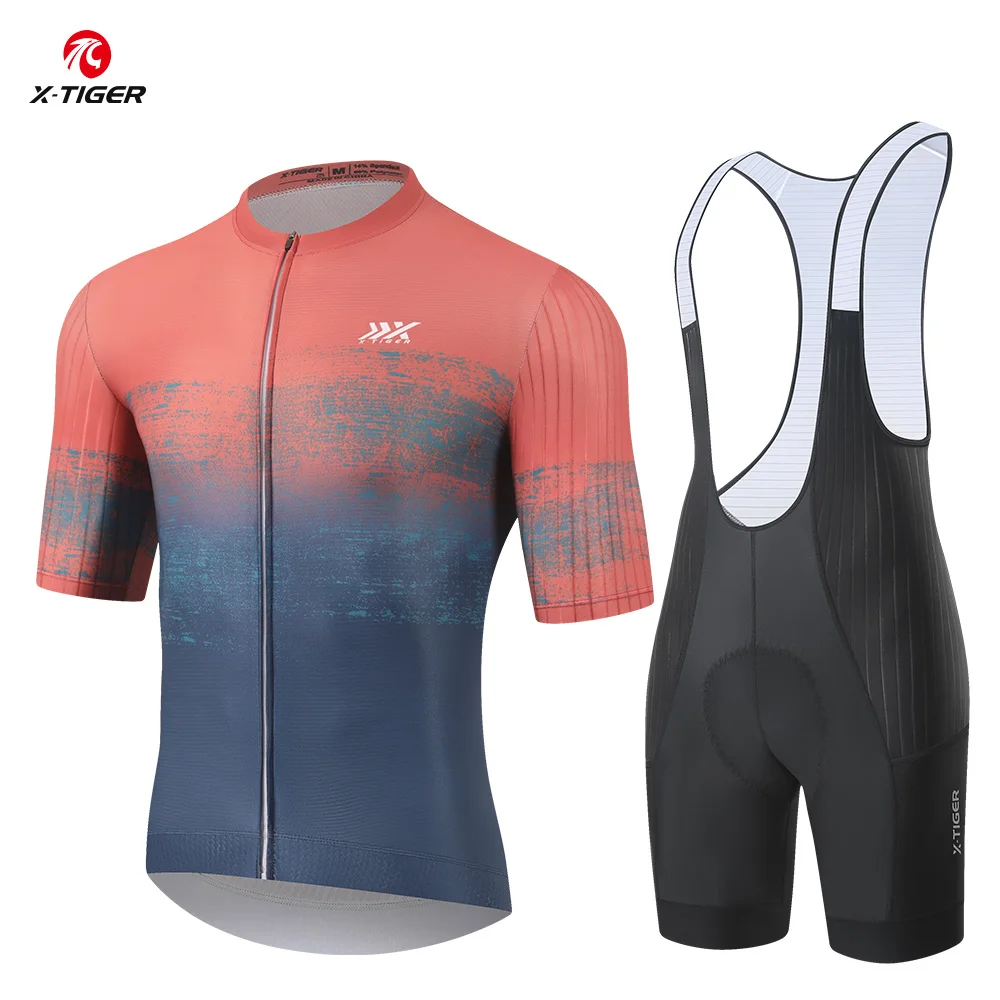 X-TIGER Cycling Jersey Man Summer Breathable Short Sleeve Man Cycling Set Pro Anti-UV SPF 50+ Mountain Road Men's Cycling Outfit
X-TIGER Cycling Jersey Man Summer Breathable Short Sleeve Man Cycling Set Pro Anti-UV SPF 50+ Mountain Road Men's Cycling Outfit