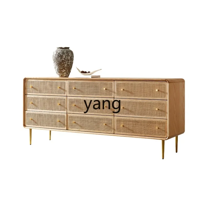 LMM Solid Wood Rattan Nine Bucket Wood Color Dining Side Drawer Storage Locker
LMM Solid Wood Rattan Nine Bucket Wood Color Dining Side Drawer Storage Locker