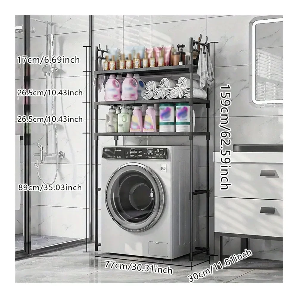 Metal Storage Rack, Suitable For Bathroom, FloorMounted Storage Rack, Suitable For Placement On Toilet And Washing Machine, Mult
Metal Storage Rack, Suitable For Bathroom, FloorMounted Storage Rack, Suitable For Placement On Toilet And Washing Machine, Mult