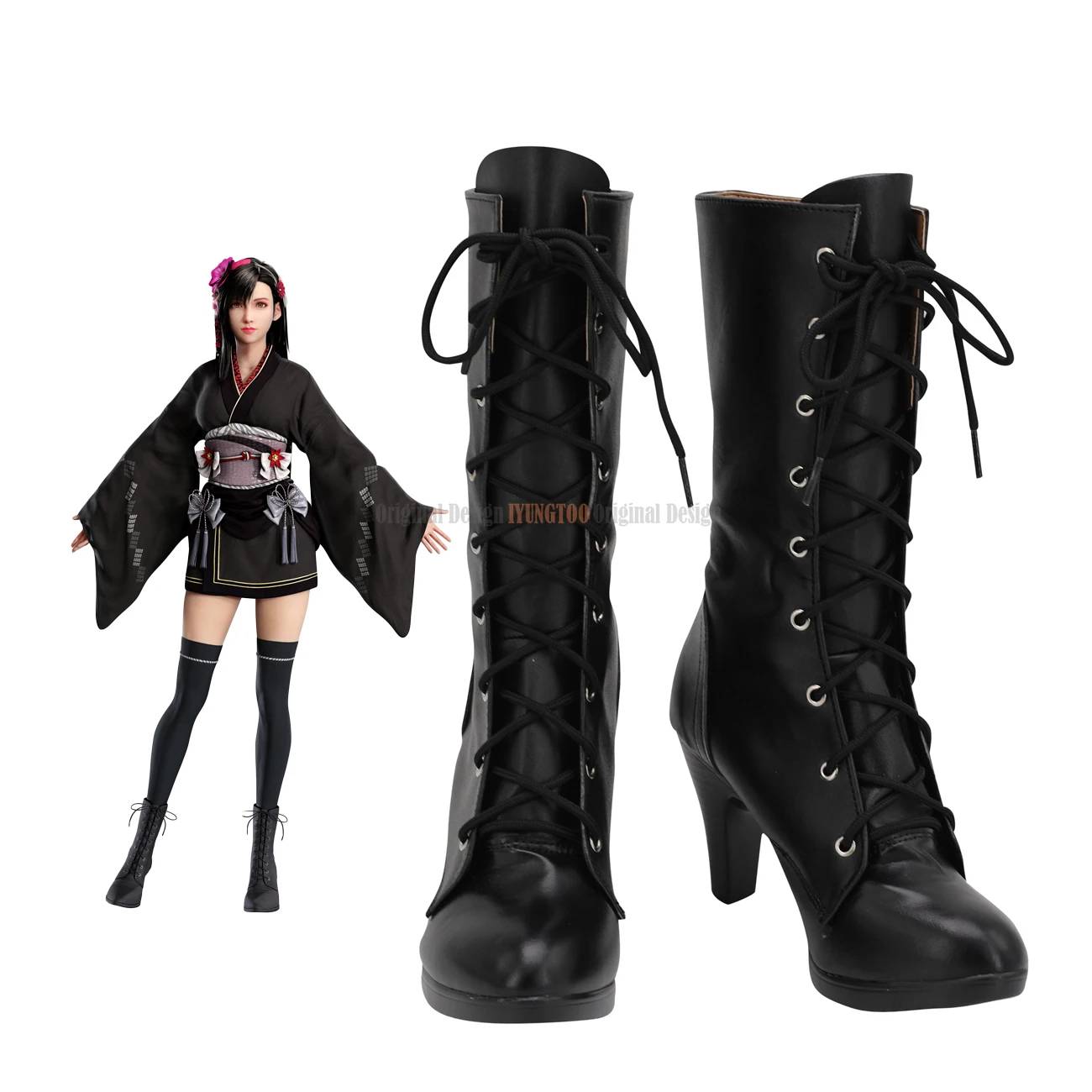 FF7 Remake Tifa High Heel Shoes Cosplay Final Fantasy 7 Remake Tifa Cosplay Boots Leather Shoes Custom Made
FF7 Remake Tifa High Heel Shoes Cosplay Final Fantasy 7 Remake Tifa Cosplay Boots Leather Shoes Custom Made