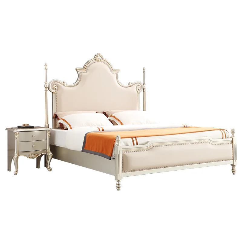 American solid wood bed light luxury modern simple 1.8m double bed luxury princess style leather storage wedding bed storage
American solid wood bed light luxury modern simple 1.8m double bed luxury princess style leather storage wedding bed storage