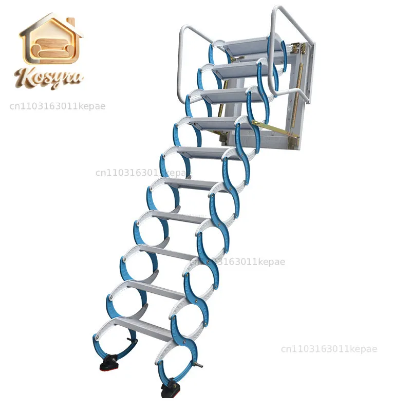Wall-mounted attic telescopic staircase household folding lift duplex indoor and outdoor thickened retractable ladder
Wall-mounted attic telescopic staircase household folding lift duplex indoor and outdoor thickened retractable ladder