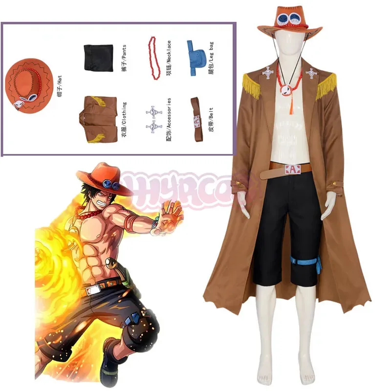 Portgas D Ace Cosplay Costumes Coat Pants And Hat Anime One Piece Role Paly Uniform Halloween Carnival Party Suit For Men Women
Portgas D Ace Cosplay Costumes Coat Pants And Hat Anime One Piece Role Paly Uniform Halloween Carnival Party Suit For Men Women