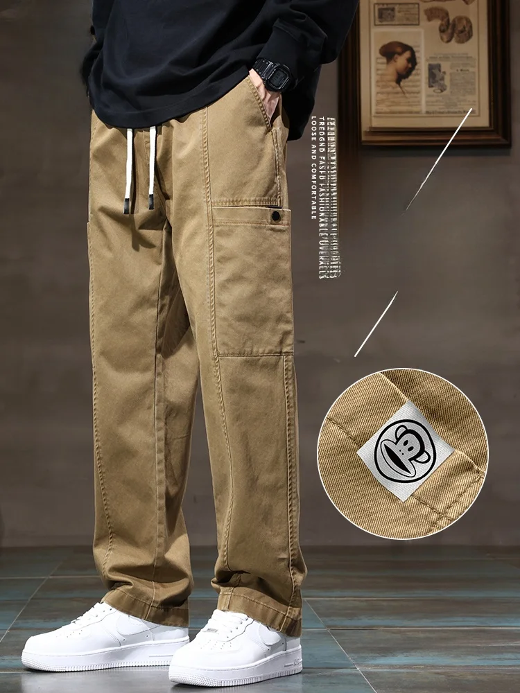 Мужские рабочие брюки Paul Frank свободного прямого кроя, повседневные, в американском стиле, осенняя новинка, молодежные, энергичные, из хлопка
Мужские рабочие брюки Paul Frank свободного прямого кроя, повседневные, в американском стиле, осенняя новинка, молодежные, энергичные, из хлопка