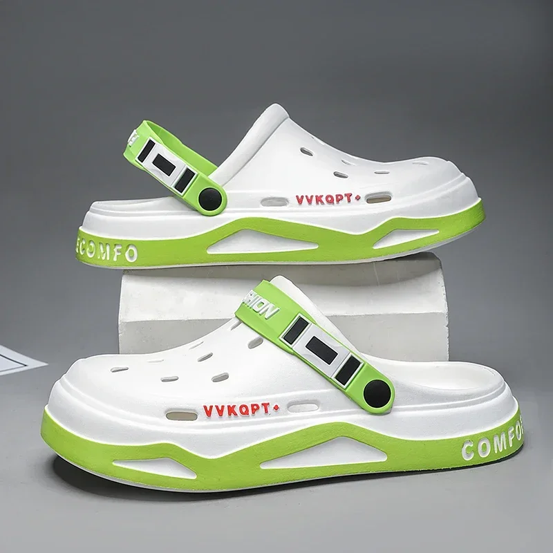 Summer New Men Hole Shoes Wear Casual Non-slip Portable Sports Sandals Beach Step on Toe Breathable Slippers for Men Outdoor
Summer New Men Hole Shoes Wear Casual Non-slip Portable Sports Sandals Beach Step on Toe Breathable Slippers for Men Outdoor