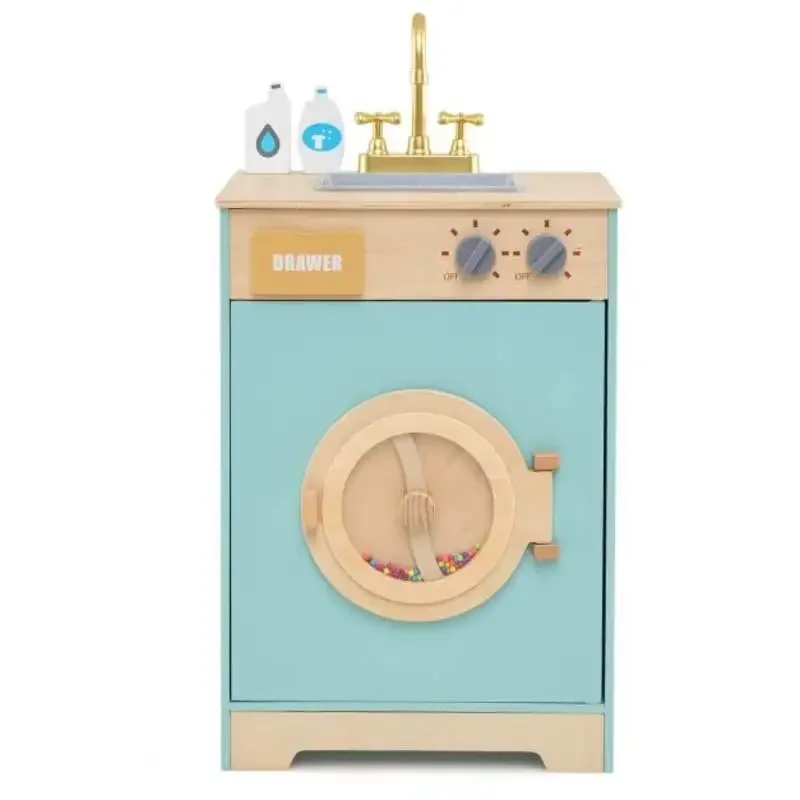 Washer Playset Toy Washing Machine with Laundry Detergent-Blue
Washer Playset Toy Washing Machine with Laundry Detergent-Blue