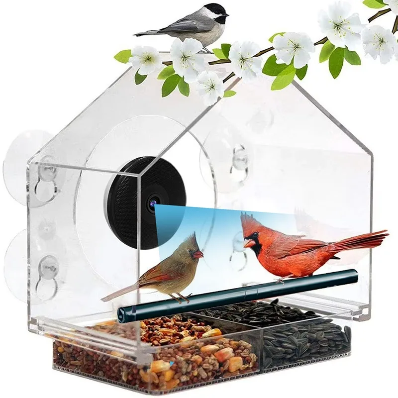 AI Bird Recognition Smart Bird Feeder Camera Two-Way Voice Intercom 4MP HD Night Vision Wide Angle CMOS Sensor WiFi Pan-Tilt
AI Bird Recognition Smart Bird Feeder Camera Two-Way Voice Intercom 4MP HD Night Vision Wide Angle CMOS Sensor WiFi Pan-Tilt