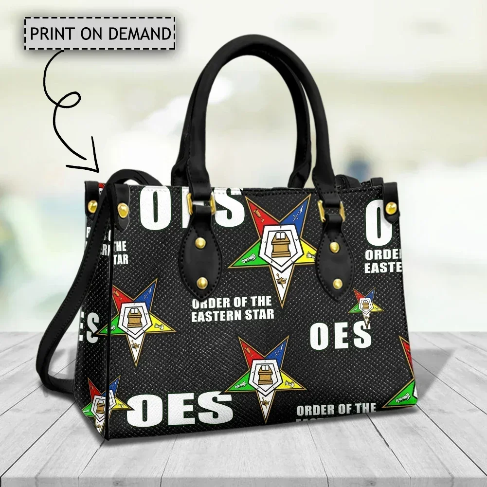 OES Sisterhood Women's Top-Handle Bags Eastern Star Casual Tote Pu Leather Crossbody Bag Luxury Multifunctional Purse Femme Gift
OES Sisterhood Women's Top-Handle Bags Eastern Star Casual Tote Pu Leather Crossbody Bag Luxury Multifunctional Purse Femme Gift