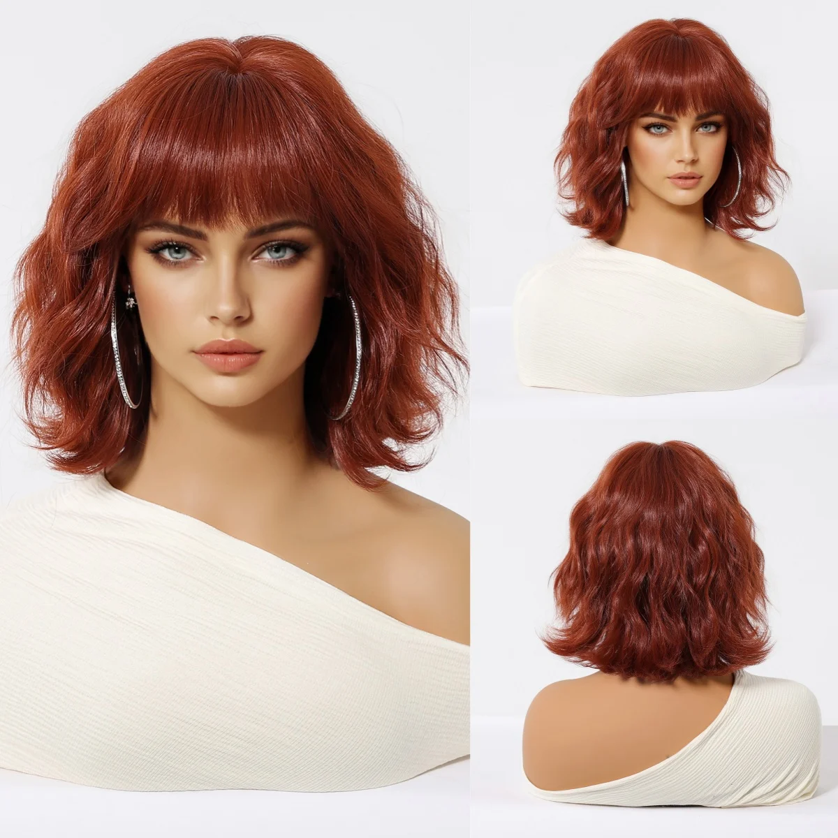 Симпатичный синтетический парик ESIN Red Bob с челкой, короткие волнистые парики для женщин, вечерние, косплей, Лолита, термостойкое волокно, искусственные волосы
Симпатичный синтетический парик ESIN Red Bob с челкой, короткие волнистые парики для женщин, вечерние, косплей, Лолита, термостойкое волокно, искусственные волосы