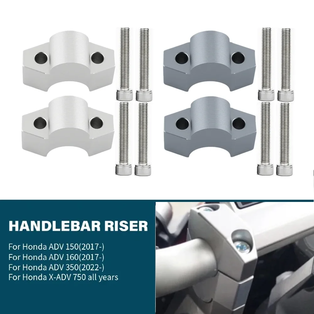 X-ADV 750 Handlebar Extension Riser Mount Lifting Clamp Rise 25mm For Honda ADV 150 160 ADV150 ADV160 2017-2026 ADV350 2022-2026
X-ADV 750 Handlebar Extension Riser Mount Lifting Clamp Rise 25mm For Honda ADV 150 160 ADV150 ADV160 2017-2026 ADV350 2022-2026