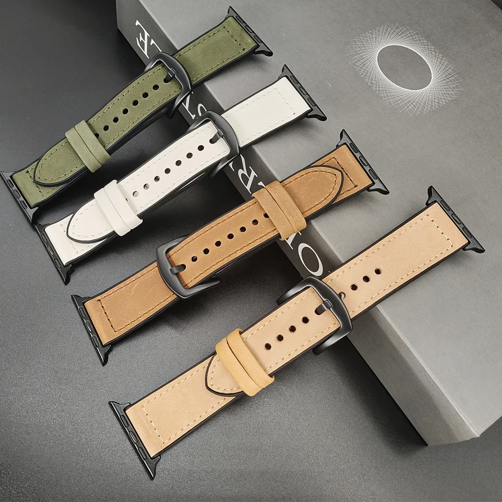 Силиконовый + кожаный ремешок для Apple Watch Band 49 мм, 45 мм, 44 мм, 42 мм, 41 мм, 40 мм, защищенный от пота браслет для iWatch Ultra 9 8 7 6 5 4 3 SE
Силиконовый + кожаный ремешок для Apple Watch Band 49 мм, 45 мм, 44 мм, 42 мм, 41 мм, 40 мм, защищенный от пота браслет для iWatch Ultra 9 8 7 6 5 4 3 SE