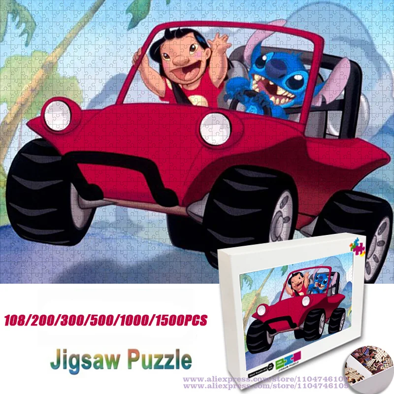 Anime Lilo & Stitch Puzzle Jigsaw 108/200/300/500/1000/1500Pcs Intelligence Puzzles Christmas/birthday Gift with Printed Box
Anime Lilo & Stitch Puzzle Jigsaw 108/200/300/500/1000/1500Pcs Intelligence Puzzles Christmas/birthday Gift with Printed Box