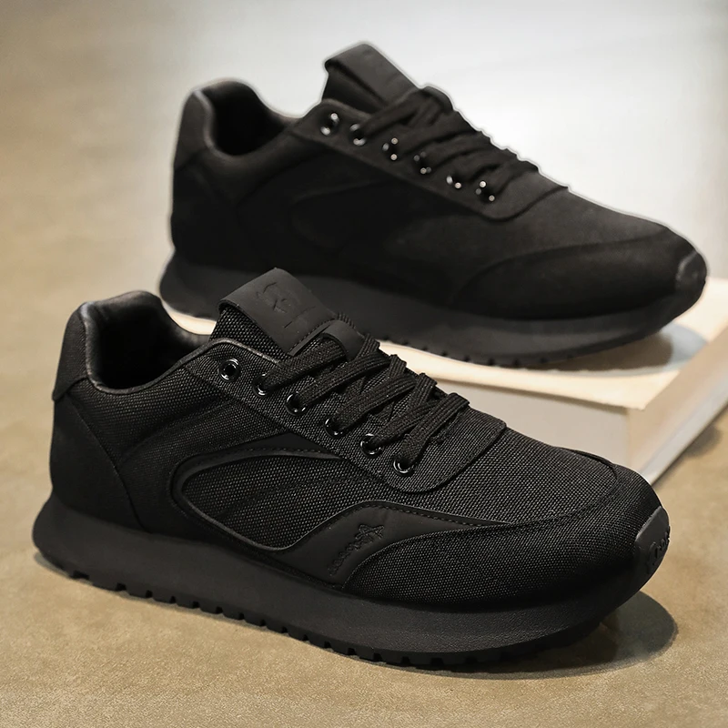Men's Breathable Mesh Running Shoes Summer 2026 Trend Retro British Style Sporty Casual Black Sneakers Comfortable All-Season
Men's Breathable Mesh Running Shoes Summer 2026 Trend Retro British Style Sporty Casual Black Sneakers Comfortable All-Season