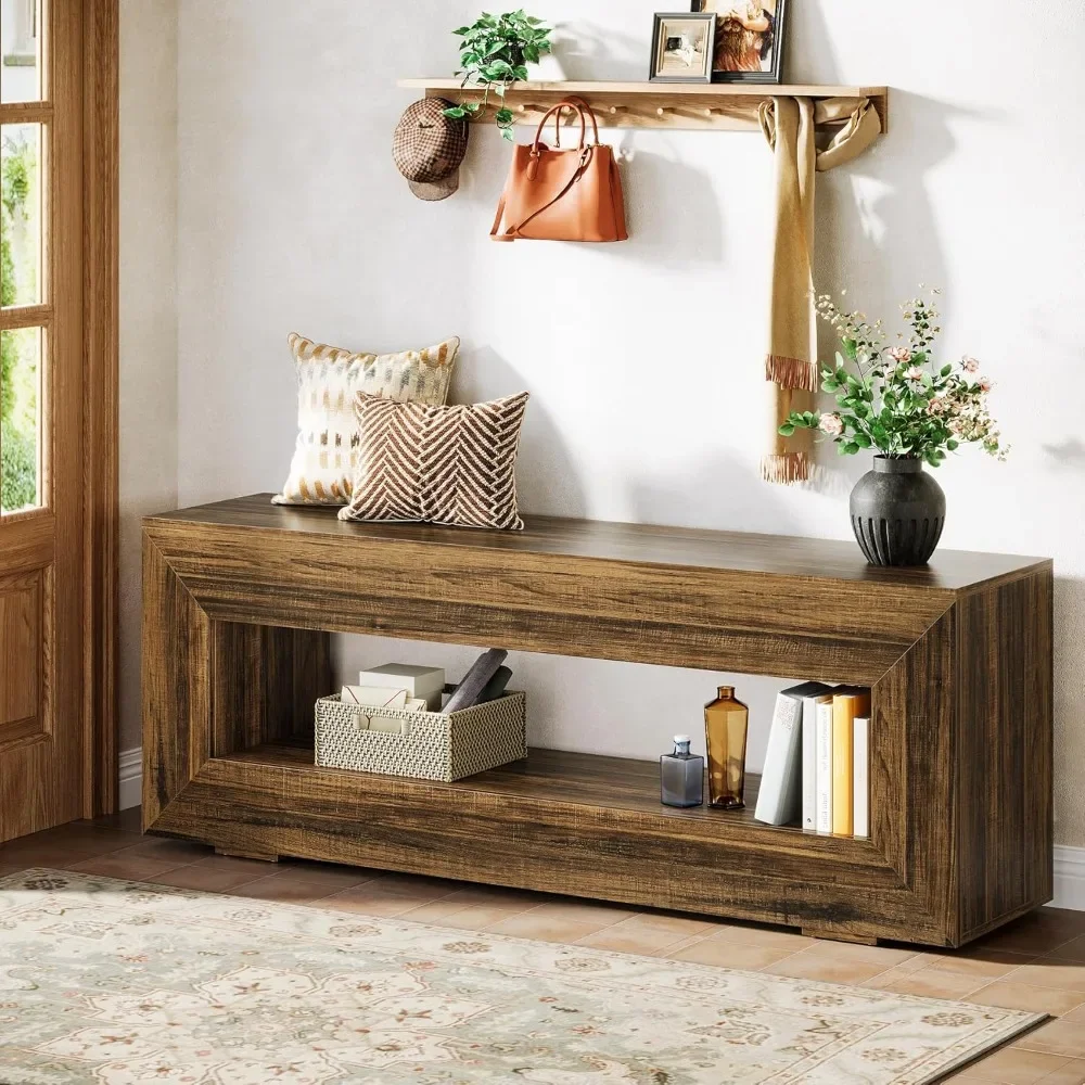 63" Farmhouse Console Table, Narrow Entryway Sofa Table for Behind Couch, Long Sofa Station, Retro Wooden Entryway Ac
63" Farmhouse Console Table, Narrow Entryway Sofa Table for Behind Couch, Long Sofa Station, Retro Wooden Entryway Ac