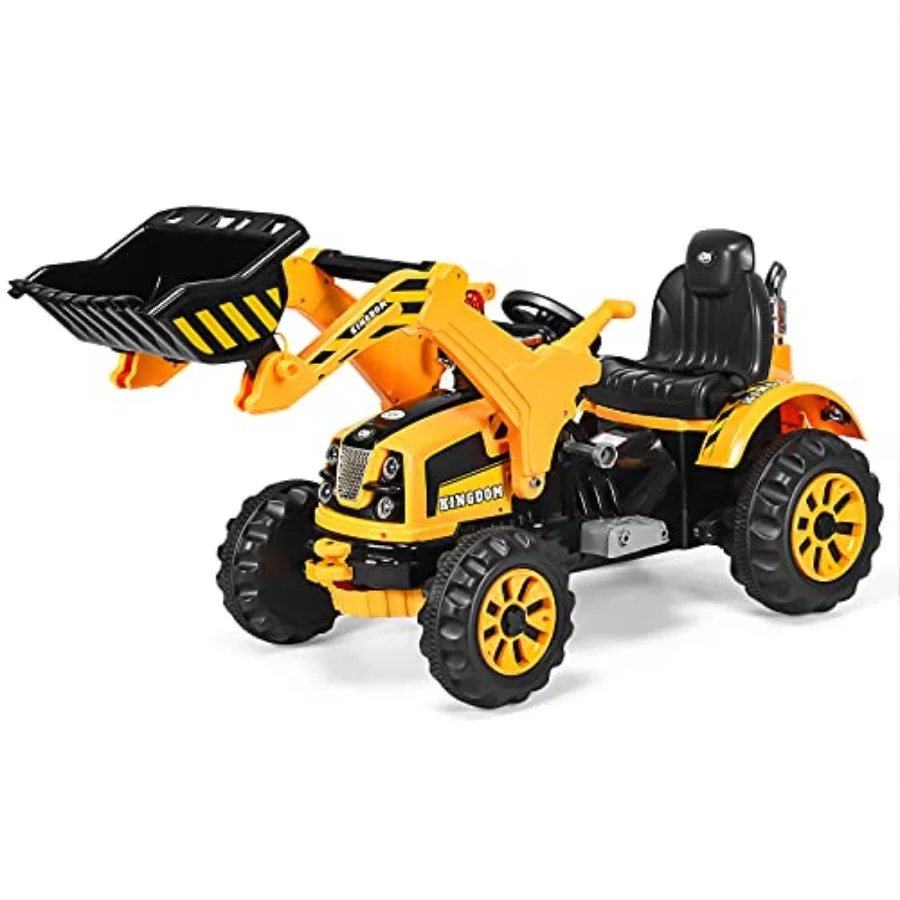 Ride-on excavator for kids: 12V battery-powered construction vehicle with front loader, horn, safety belt, treaded wheels; gray
Ride-on excavator for kids: 12V battery-powered construction vehicle with front loader, horn, safety belt, treaded wheels; gray