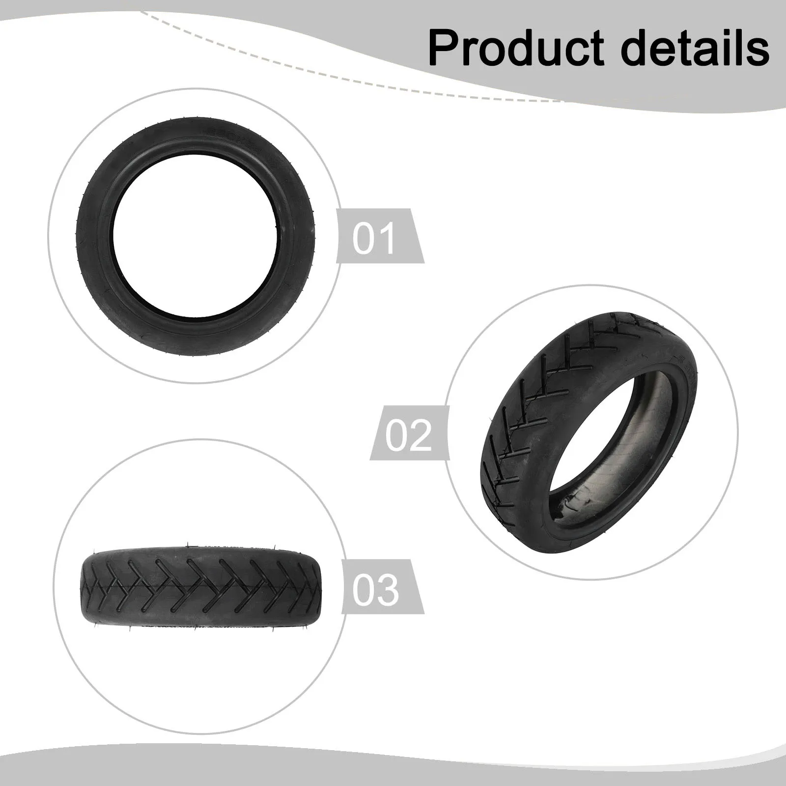 Scooter Part Rubber Vacuum Tires 233*65mm 10 Inch Tires Non-deformable Rubber Material Black Color Lightweight Design
Scooter Part Rubber Vacuum Tires 233*65mm 10 Inch Tires Non-deformable Rubber Material Black Color Lightweight Design