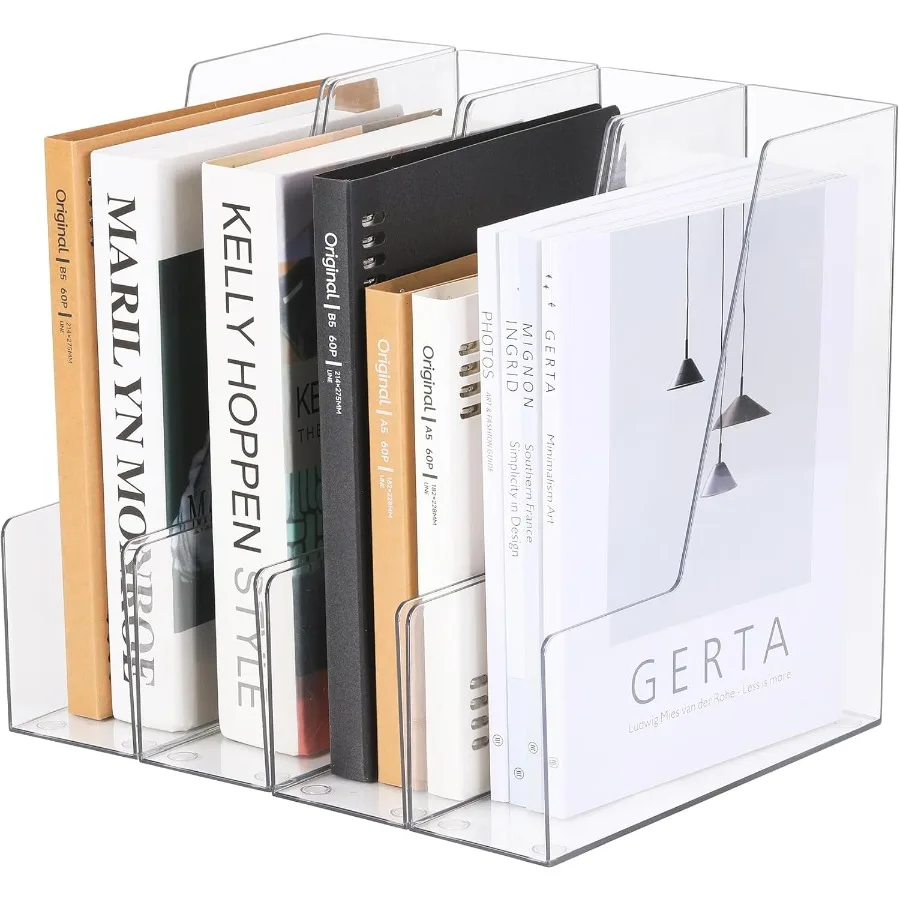 Vertical File Holder Clear PET Desk Organizer and Storage Bins Holding for Magazines Binders Notebooks Envelopes Multi-purpose
Vertical File Holder Clear PET Desk Organizer and Storage Bins Holding for Magazines Binders Notebooks Envelopes Multi-purpose