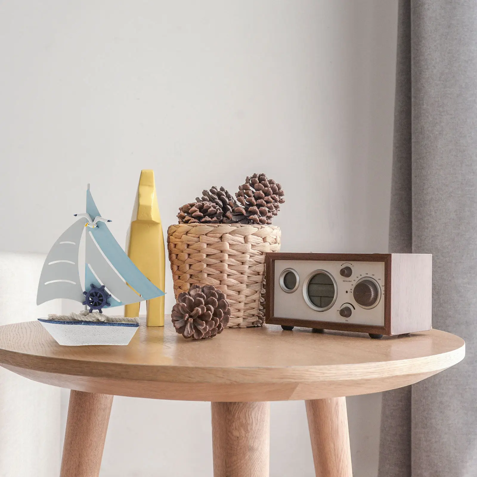 Sailboat Ornament Wooden Sailing Ship Decor in Chic Mediterranean Style Ideal for Desktop Car Bedroom Office Home Interior
Sailboat Ornament Wooden Sailing Ship Decor in Chic Mediterranean Style Ideal for Desktop Car Bedroom Office Home Interior