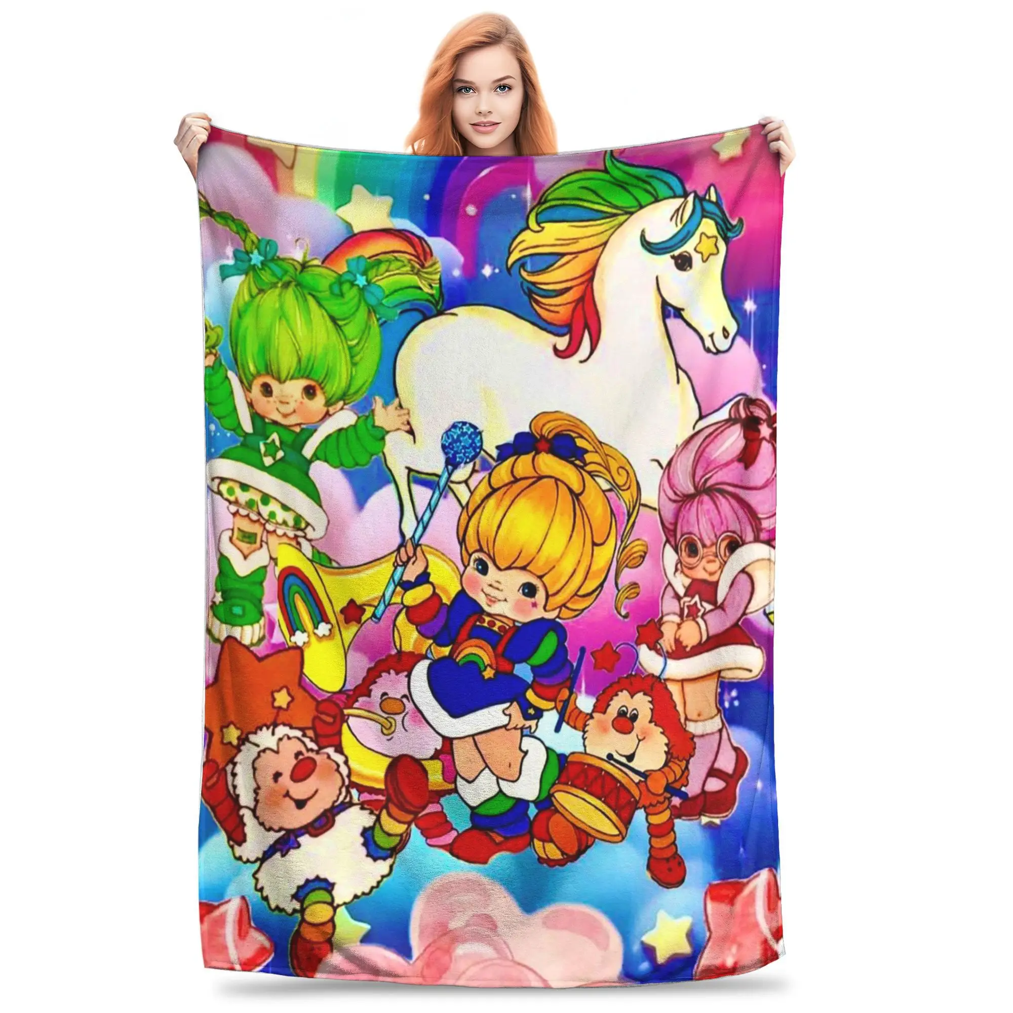 Flannel Throw Blanket Rainbows Brite Warm Plush Blankets Soft Bedspread for Bed Living room Home Travel Couch
Flannel Throw Blanket Rainbows Brite Warm Plush Blankets Soft Bedspread for Bed Living room Home Travel Couch