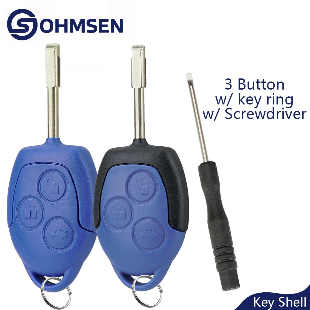 OHMSEN for Ford Transit WM VM Connect Mk7 3 Button Remote Key Fob Shell Smart Car Key Case 3 Button Blue + Blade F021
OHMSEN for Ford Transit WM VM Connect Mk7 3 Button Remote Key Fob Shell Smart Car Key Case 3 Button Blue + Blade F021
