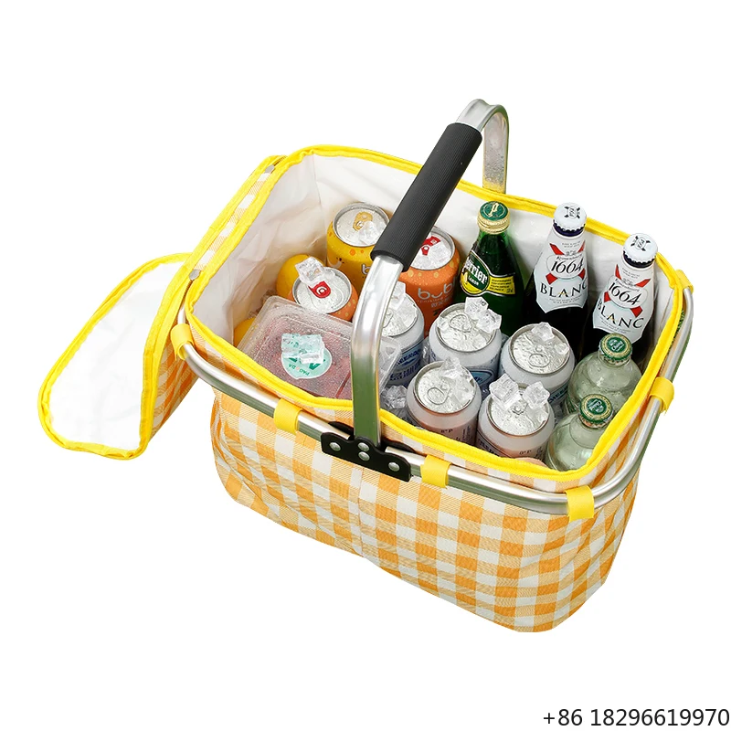 Portable Folding Insulated Picnic Basket Cooler Bag for Outdoor Camping Travel Storage
Portable Folding Insulated Picnic Basket Cooler Bag for Outdoor Camping Travel Storage