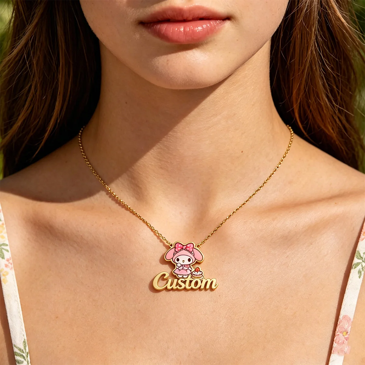 Customized Pink Cake Melody Name Necklace for Women UV Printed Pendant Necklace Personalized Jewelry Best Friend Gift
Customized Pink Cake Melody Name Necklace for Women UV Printed Pendant Necklace Personalized Jewelry Best Friend Gift