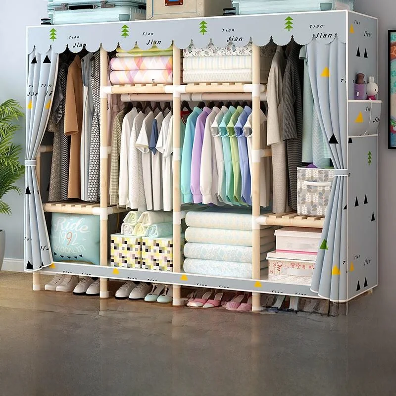 Sturdy Simple Wooden Closet for Bedroom Rent House Full Wood Mesh Clothes Cabinet Wardrobe Storage Cabinet Foldable
Sturdy Simple Wooden Closet for Bedroom Rent House Full Wood Mesh Clothes Cabinet Wardrobe Storage Cabinet Foldable