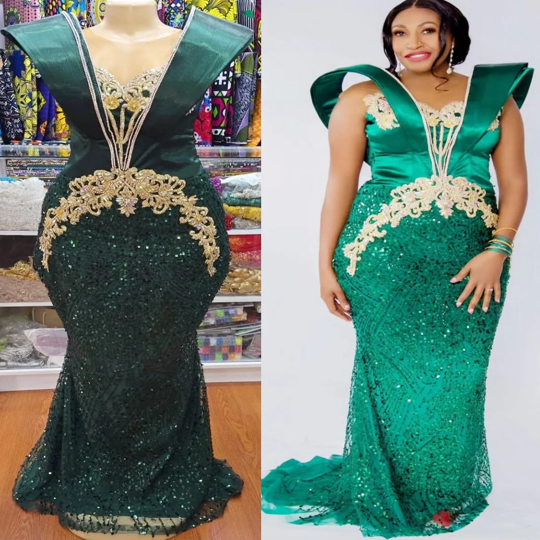 Customized 2025 Dark Green Mermaid Prom Dresses Lace Beaded Crystals Stylish Evening Formal Party Birthday Gowns Dresses ZJ191
Customized 2025 Dark Green Mermaid Prom Dresses Lace Beaded Crystals Stylish Evening Formal Party Birthday Gowns Dresses ZJ191