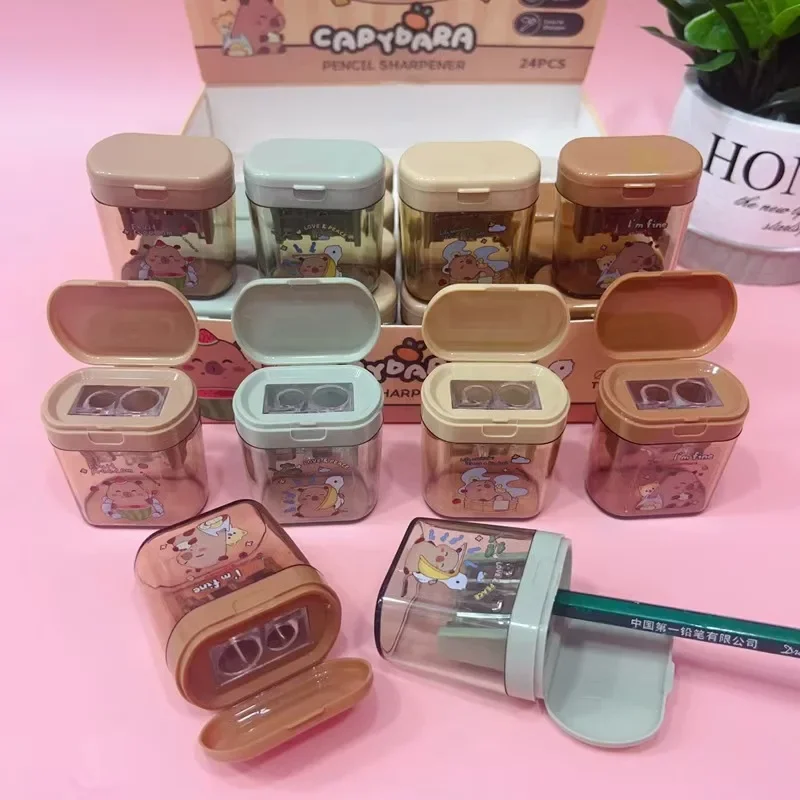 Cute 24Pcs/Box Cartoon Capybara Pencil Sharpeners Compact and Long-lasting Student and Office Stationery Supplies birthday gift
Cute 24Pcs/Box Cartoon Capybara Pencil Sharpeners Compact and Long-lasting Student and Office Stationery Supplies birthday gift