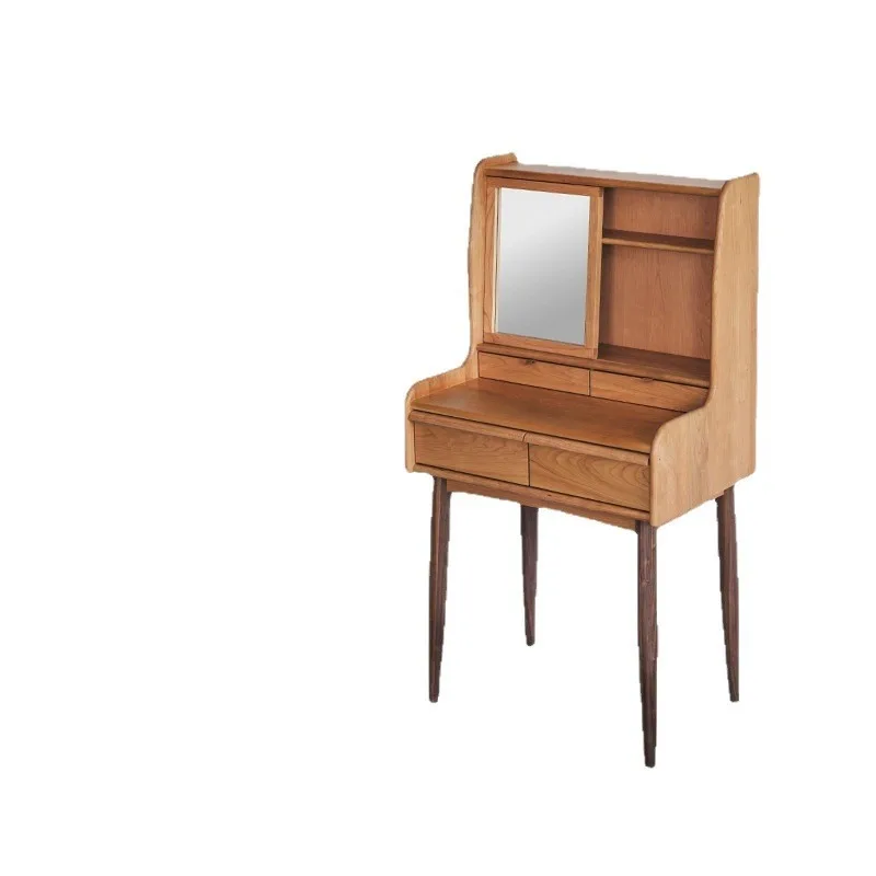 Nordic solid wood small apartment makeup table, modern simple bedroom storage cabinet
Nordic solid wood small apartment makeup table, modern simple bedroom storage cabinet