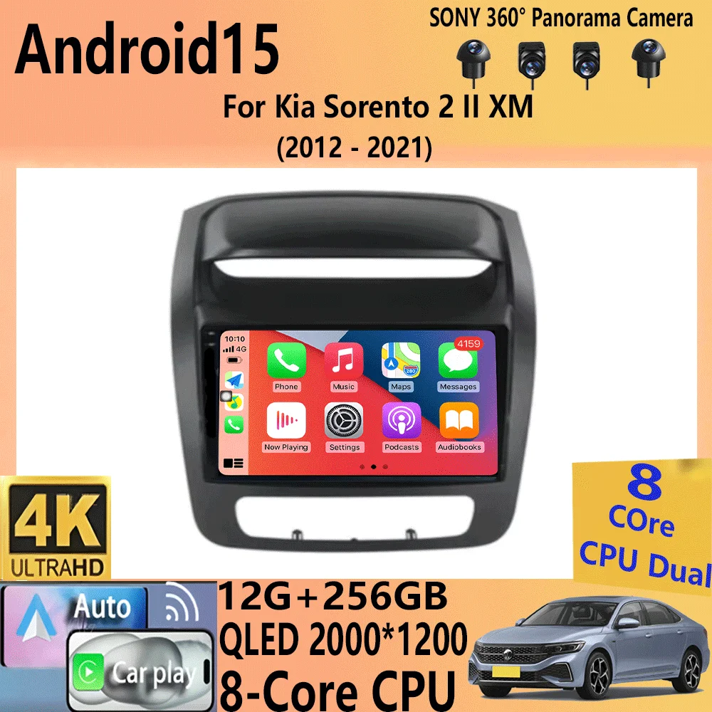 Android 15 Carplay Auto Multimedia Player Car Radio For Kia Sorento 2 II XM 2012 - 2021 DSP Autoradio GPS Stereo 2din Head Unit
Android 15 Carplay Auto Multimedia Player Car Radio For Kia Sorento 2 II XM 2012 - 2021 DSP Autoradio GPS Stereo 2din Head Unit