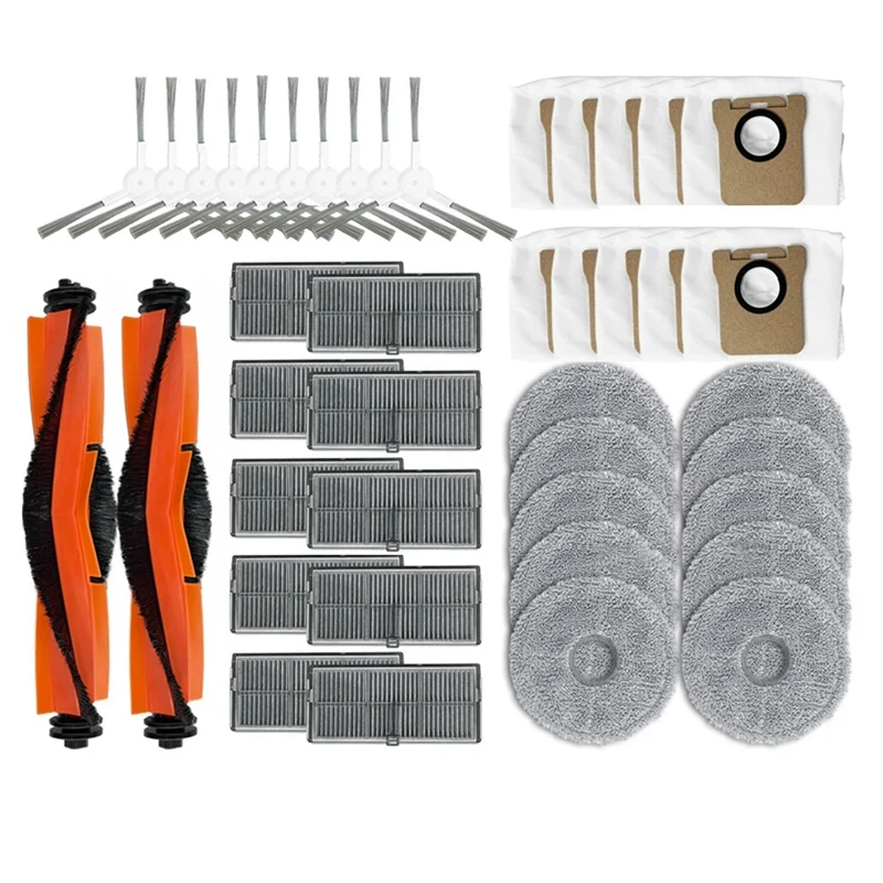 Compatible For Xiaomi Mijia M30s Replacement Main Side Brush HEPA Filter Mop Pads Dust Bags Spare Parts Accessories
Compatible For Xiaomi Mijia M30s Replacement Main Side Brush HEPA Filter Mop Pads Dust Bags Spare Parts Accessories