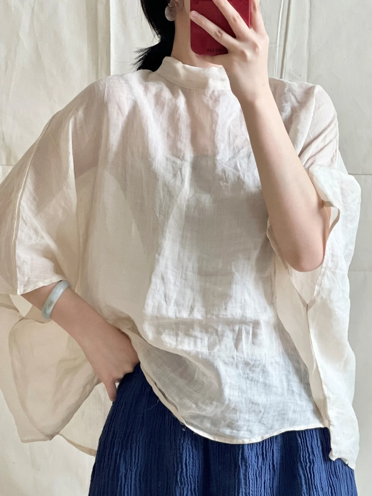 Summer New Loose Fit Linen irt Women's Casual Pure Color Top Buttoned Lightweight Draped Faion Design Ladies' Blouse
Summer New Loose Fit Linen irt Women's Casual Pure Color Top Buttoned Lightweight Draped Faion Design Ladies' Blouse