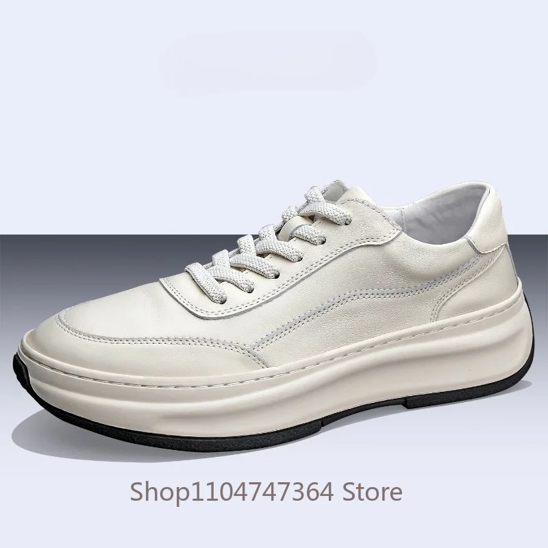 Men's Casual Shoes Genuine Leather Thick Sole Breathable High-end Trendy Sport Oxford Shoes Male Platform Work Leather Shoes
Men's Casual Shoes Genuine Leather Thick Sole Breathable High-end Trendy Sport Oxford Shoes Male Platform Work Leather Shoes